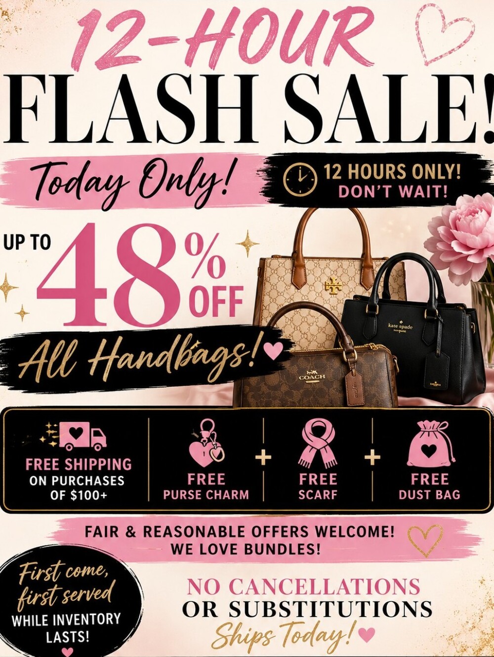 12-Hour Closet Reset Flash Sale !